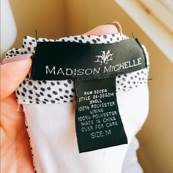 Madison Michelle Abstract Ruffle Tank Blouse - Picture 4 of 4